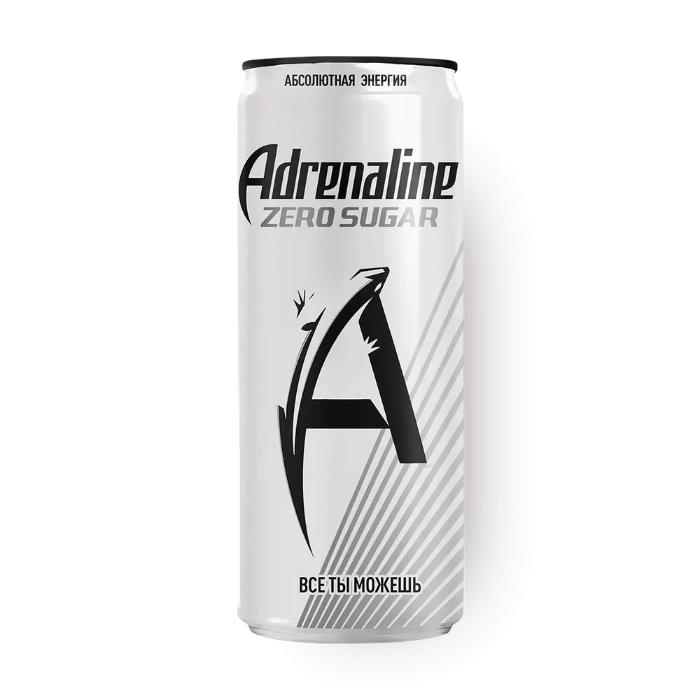 Напиток энергетический Adrenaline Rush Zero Sugar Silver Energy, 0.25л