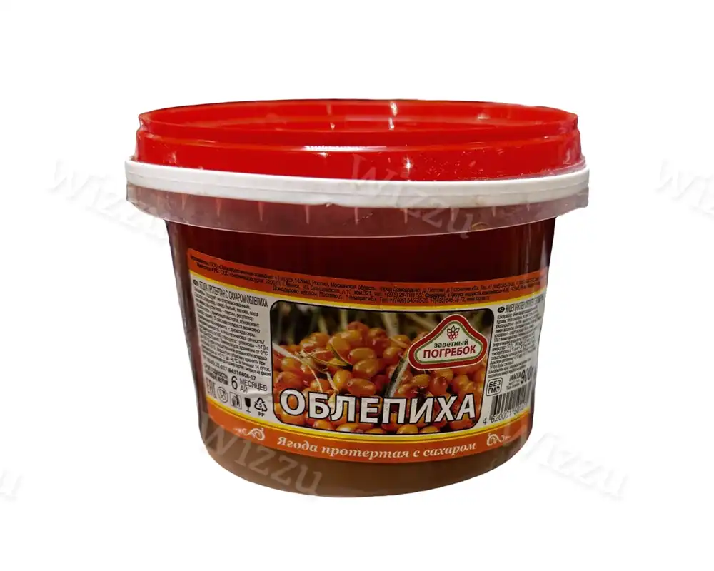 Ягода ТМ Заветный погребок (ведро) Облепиха 900гр