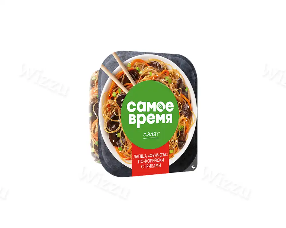 СБ Салат "Фунчоза" по корейски с грибами" 150г 1/6шт