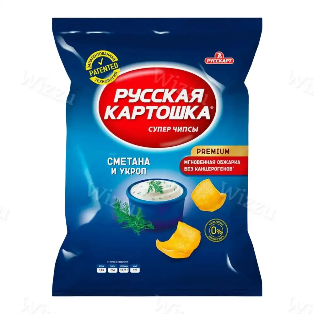 Русская Картошка-50 гр Сметана Укроп