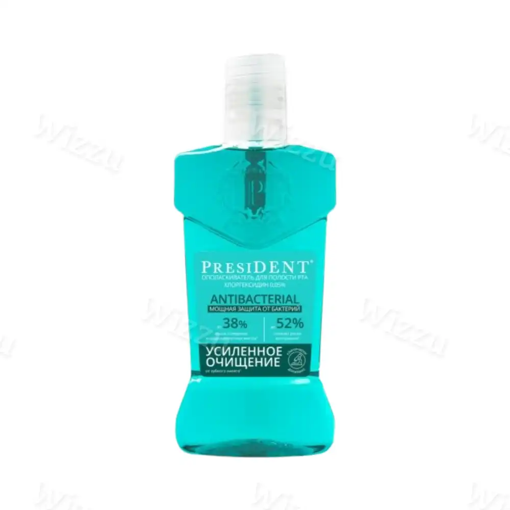 Ополаскиватель для рта President Антибактериальный 250мл