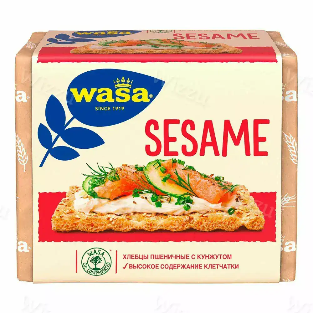 Хлебцы Васа пшеничные с Кунжутом 200гр