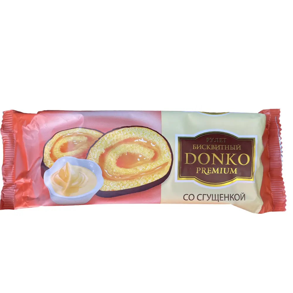 Рулет бисквитный DonKo premium со сгущенкой, 200 г