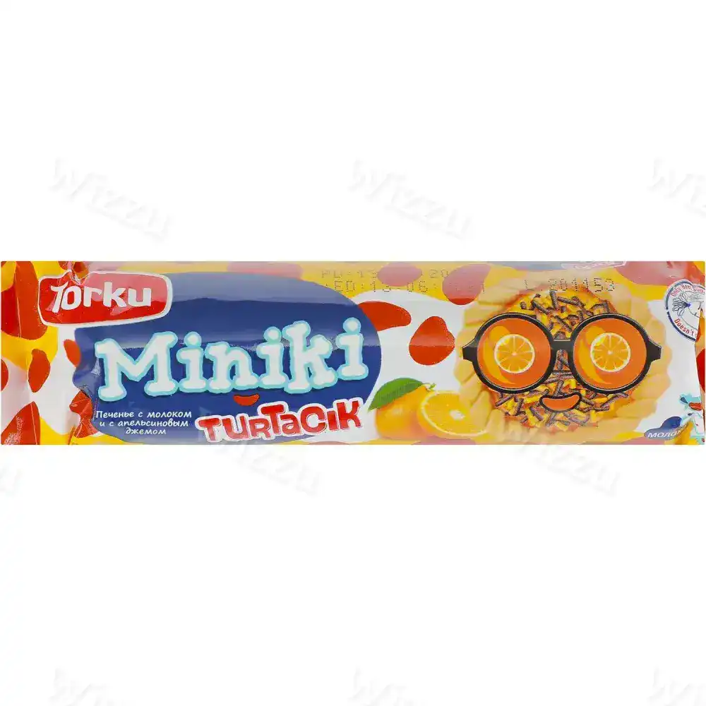 Печенье Miniki Turtacik с Апельсиновым джемом 94гр