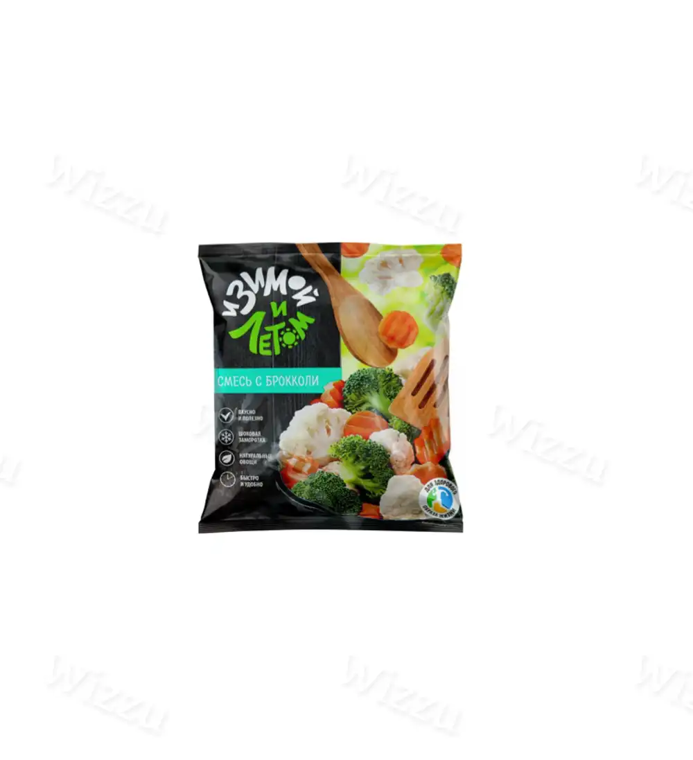 Зам.Овощи Зимой и Летом Смесь с Брокколи 400гр