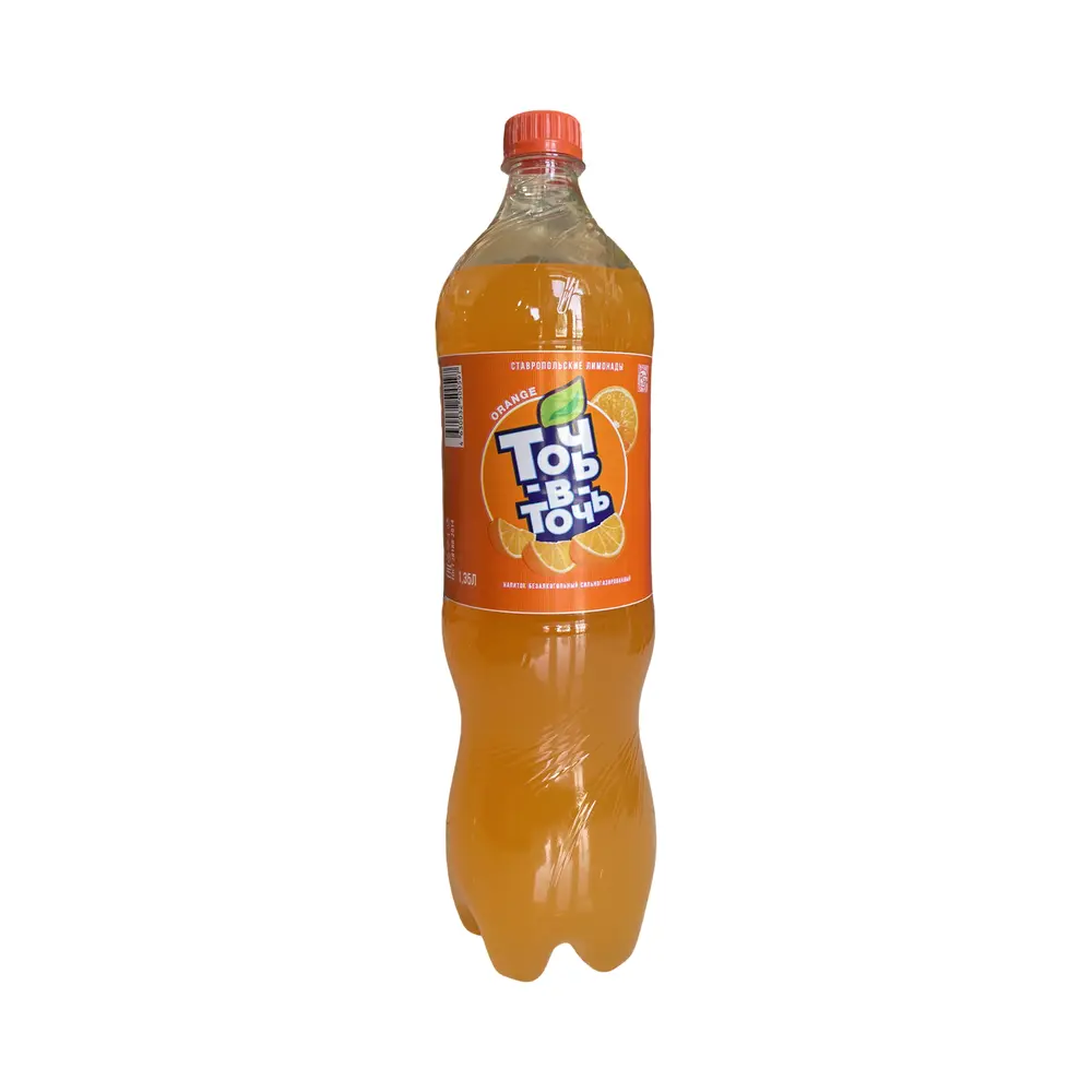 Напиток безалкогольный сильногазированный ТОЧЬ-В-ТОЧЬ ORANGE, 1.35л