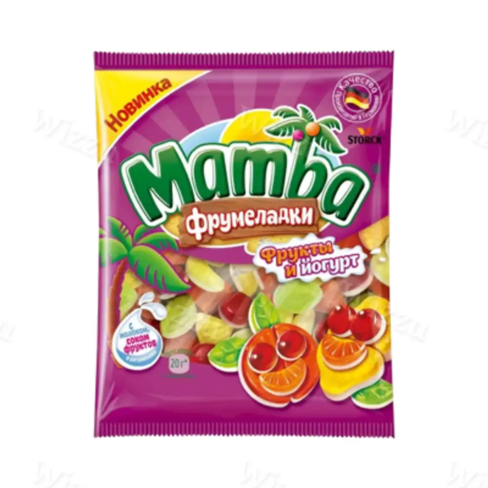 Мармелад Mamba Фрумеладки Фрукты и Йогурт 72гр