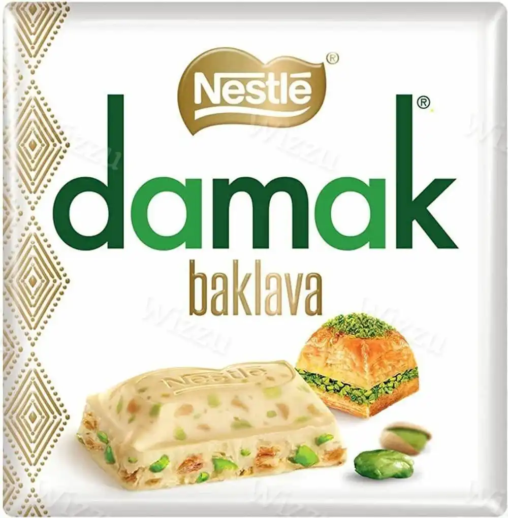 Шоколад "Damak" Inci белый шоколад с фисташками 60г