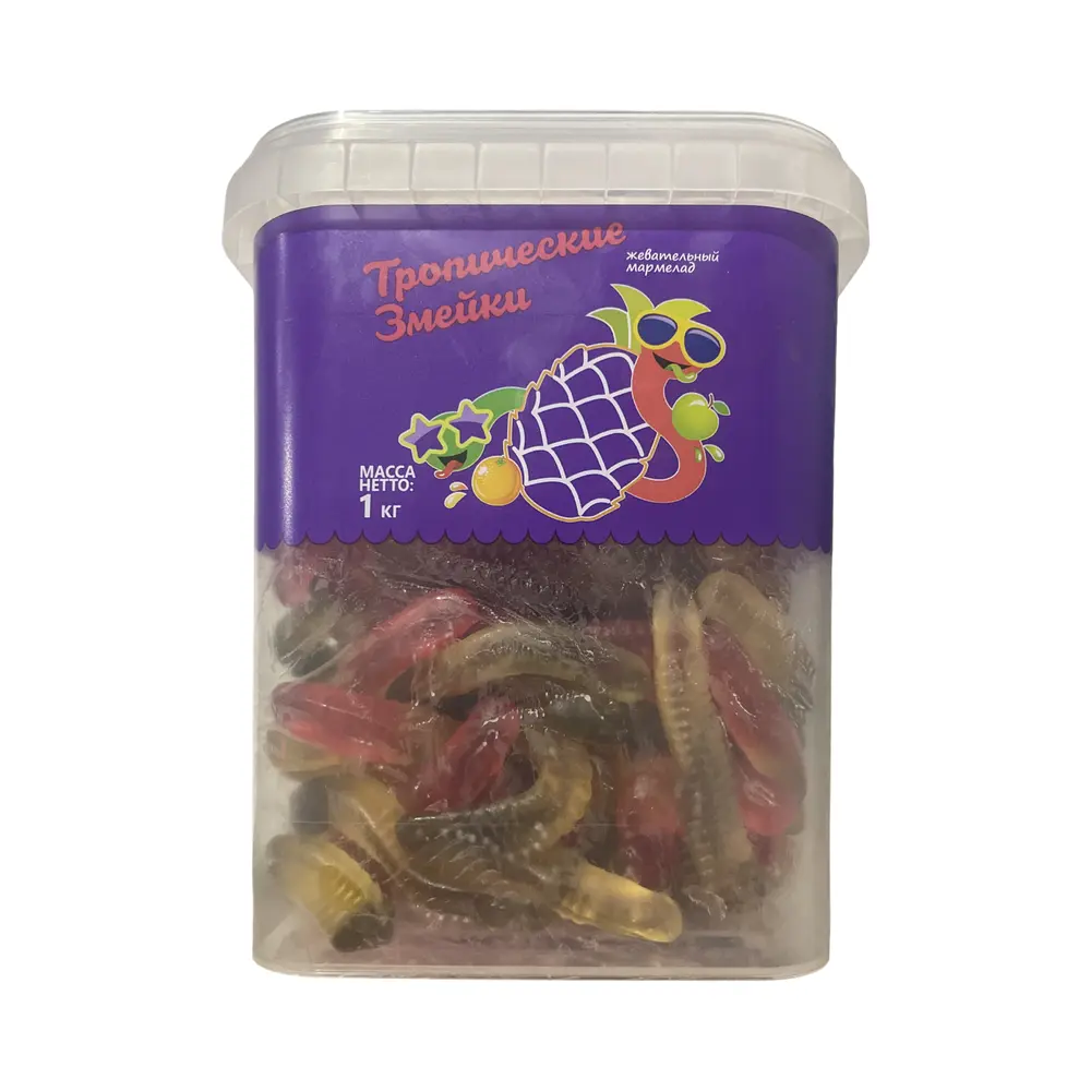 Мармелад Тропические змейки, Азовская КФ, 1кг