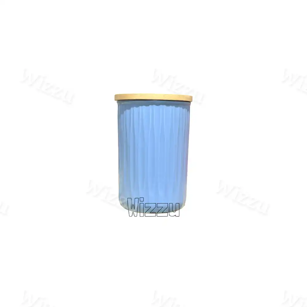 Емкость для хранения керамическая M (бамбук и керамика) 15*10.3*10.3 см