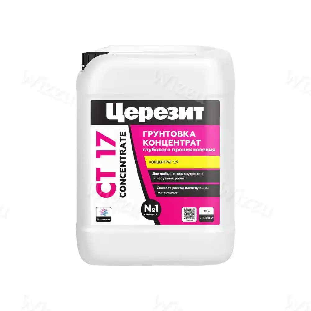 Грунтовка-концентрат глубокого проникновения Церезит CT 17 Concentrate 10 л