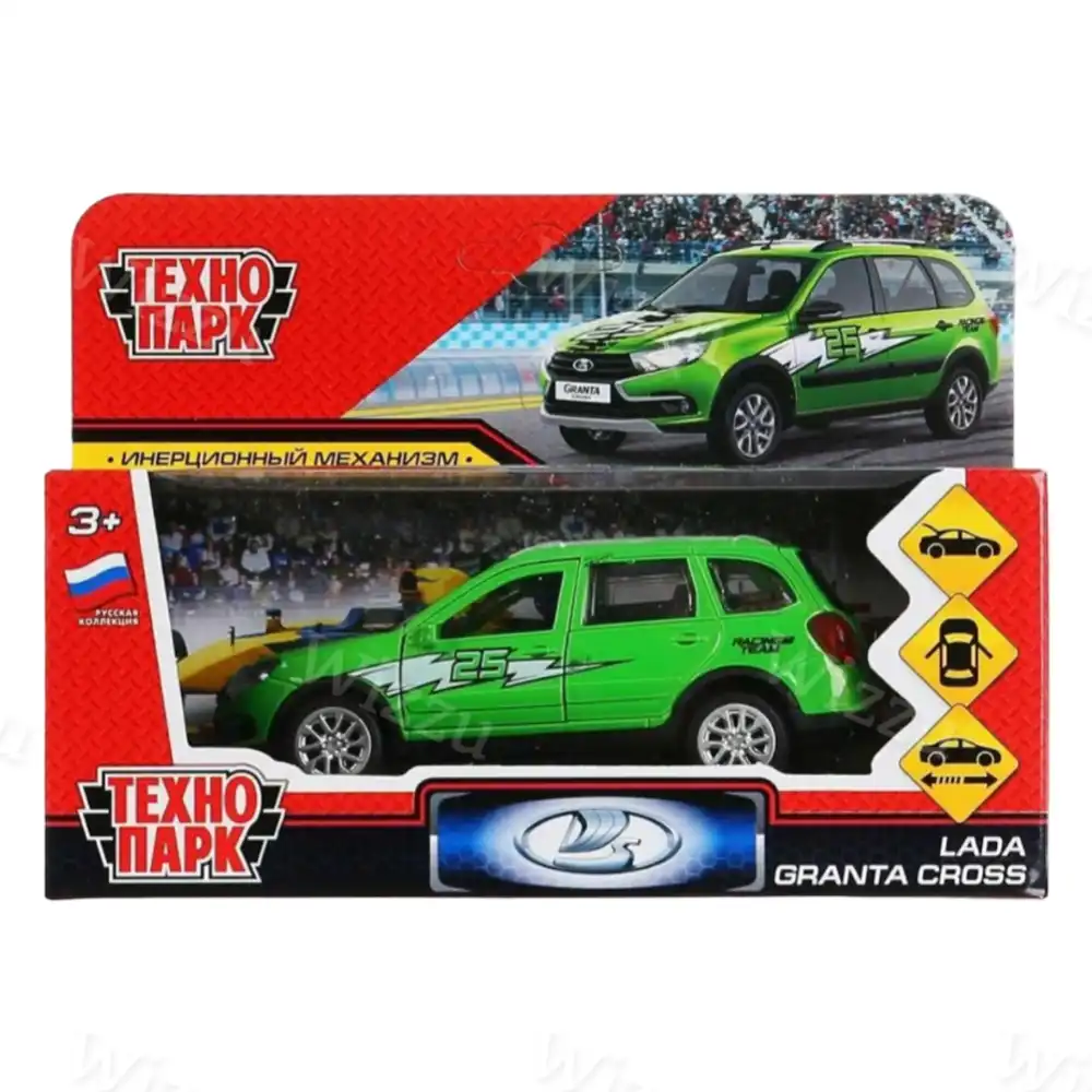 Машина ТЕХНОПАРК Lada Granta Cross зел.