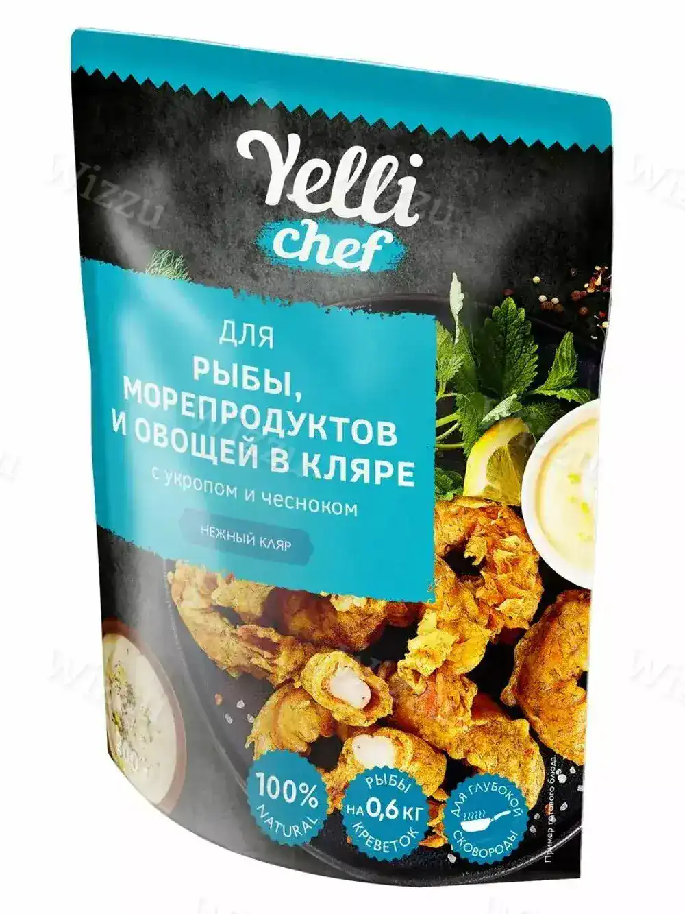 "Yelli Chef" Кляр "Для рыбы и морепродуктов в кляре с укропом и чесноком" 200г