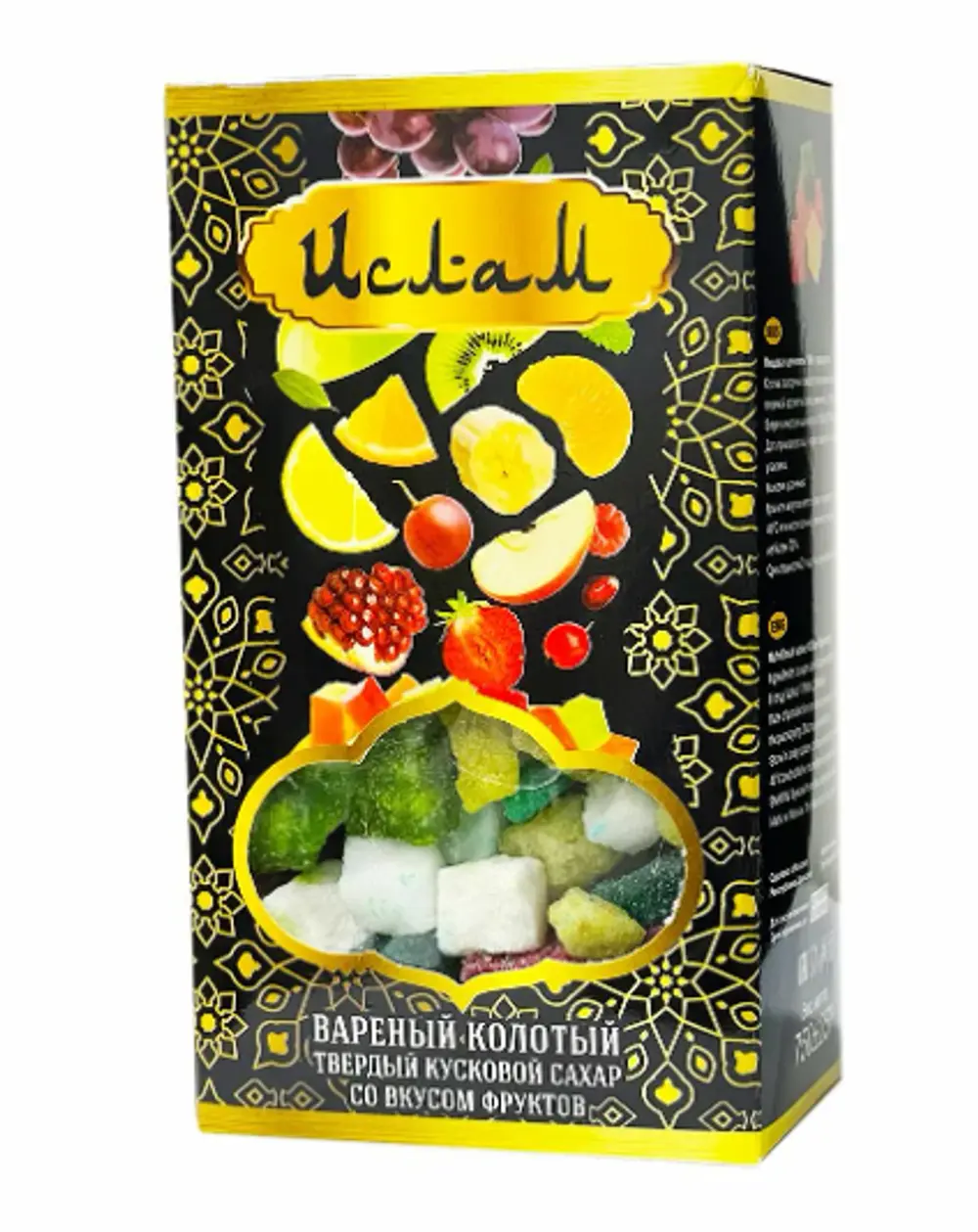 Сахар Ислам кусковой фруктовый ассорти синяя пачка 750г