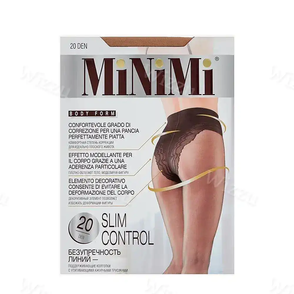 MiNiMi Slim control 20 Body slim 20 колготки 3, Caramello