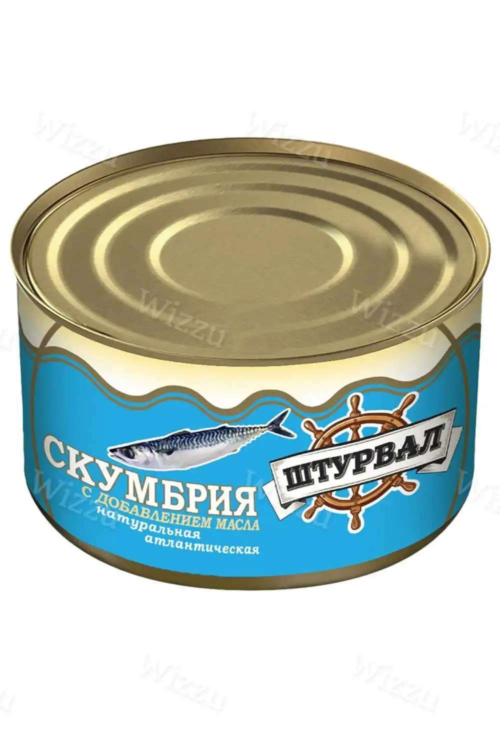 Скумбрия с добавлением масло Штурвал 250гр