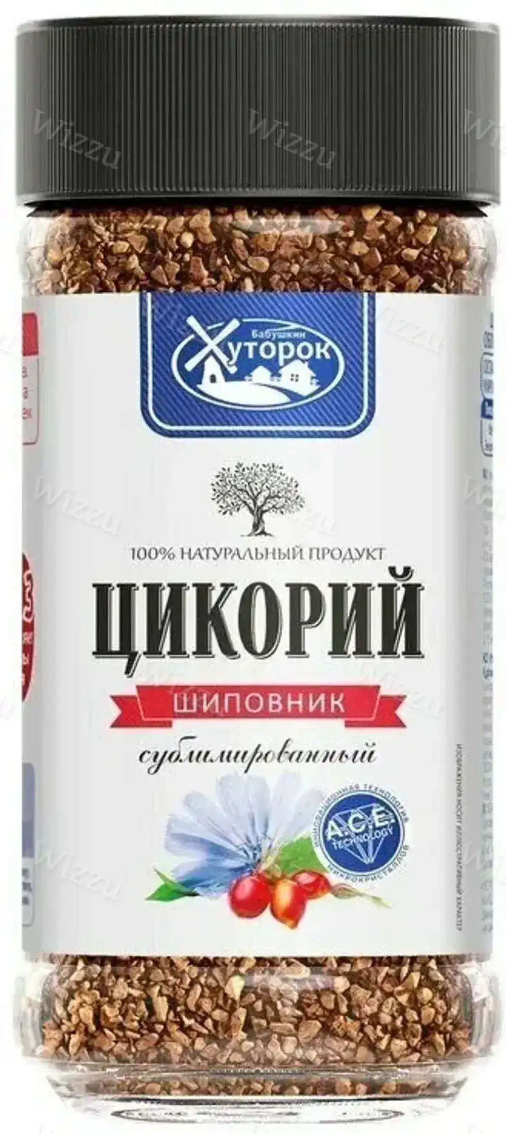 Цикорий сублимированный "Бабушкин Хуторок" с шиповником сткл.90гр