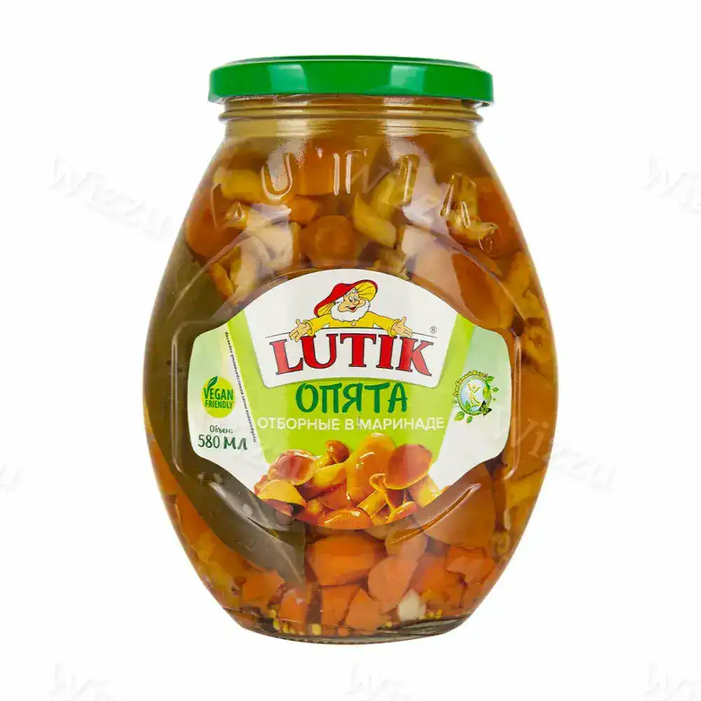 Опята отборные "Lutik" в маринаде стекл.580мл