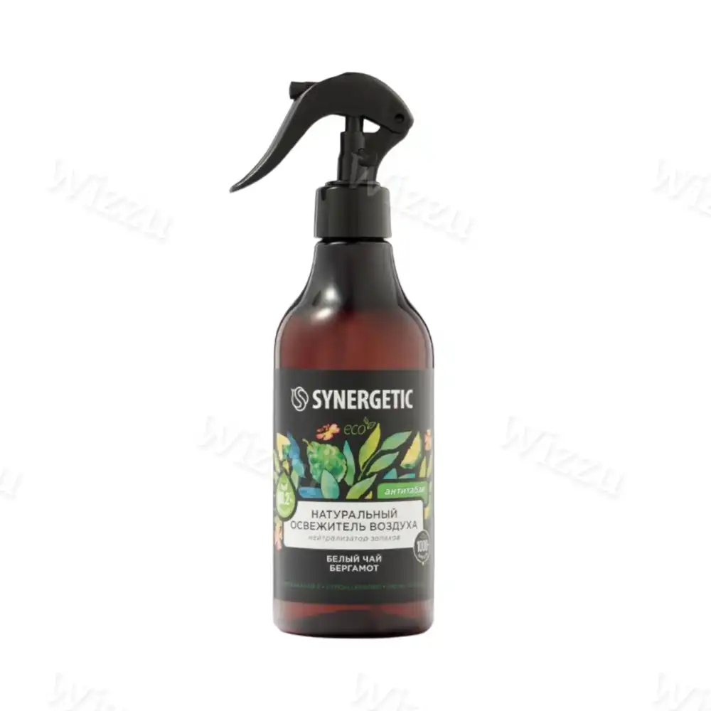 Натуральный освежитель воздуха Synergetic "Белый чай и Бергамот" 380мл