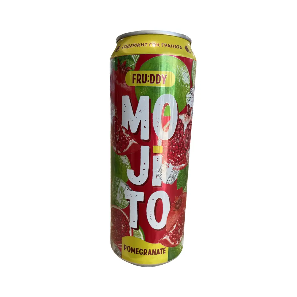 Напиток безалкогольный сильногазированный FRUDDY MOJITO гранатовый, 0.45л
