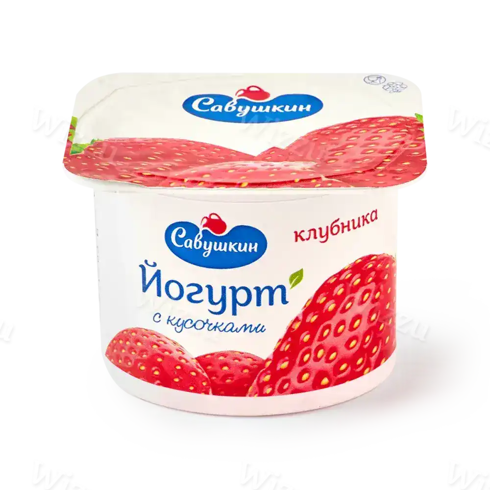 Йогурт Савушкин 2% Клубника 120г, шт