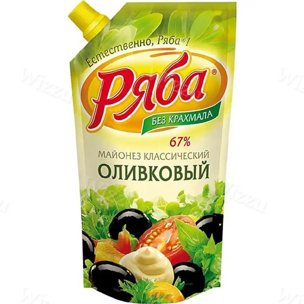 Майонез Классический "Ряба" Оливковый 67% 200гр