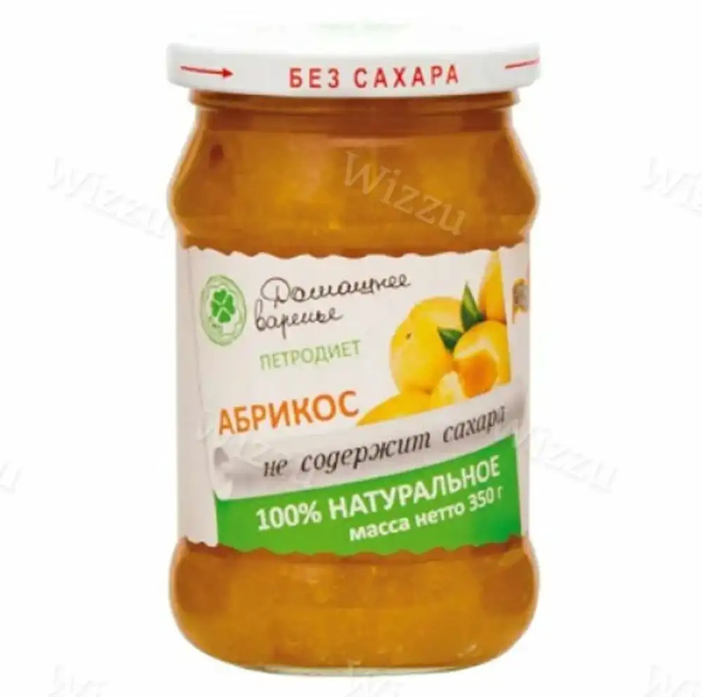 Варенье"ДОМАШНЕЕ-ПЕТРОДИЕТ" Абрикосовое  на фруктозе 350 гр