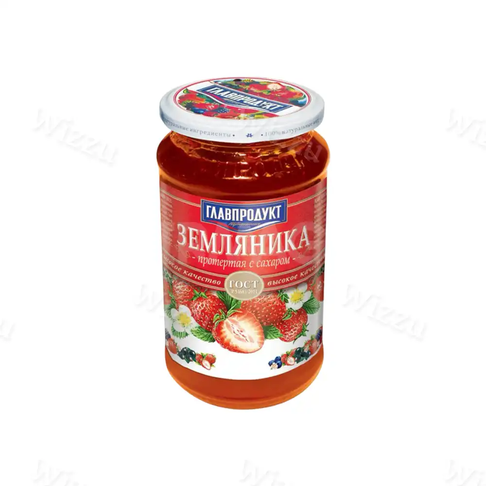 Земляника протертая с сахаром (ст.банка) 550гр