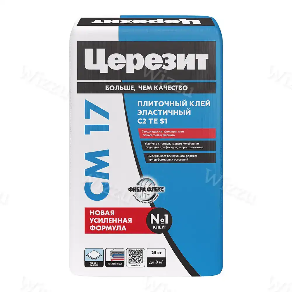 Клей для плитки C2TES1 25 кг Церезит СМ 17