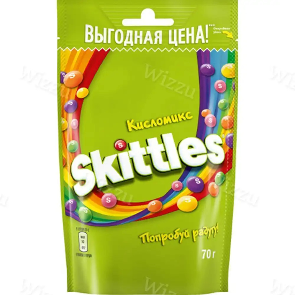Драже Скиттлс 70г Кисломикс, шт