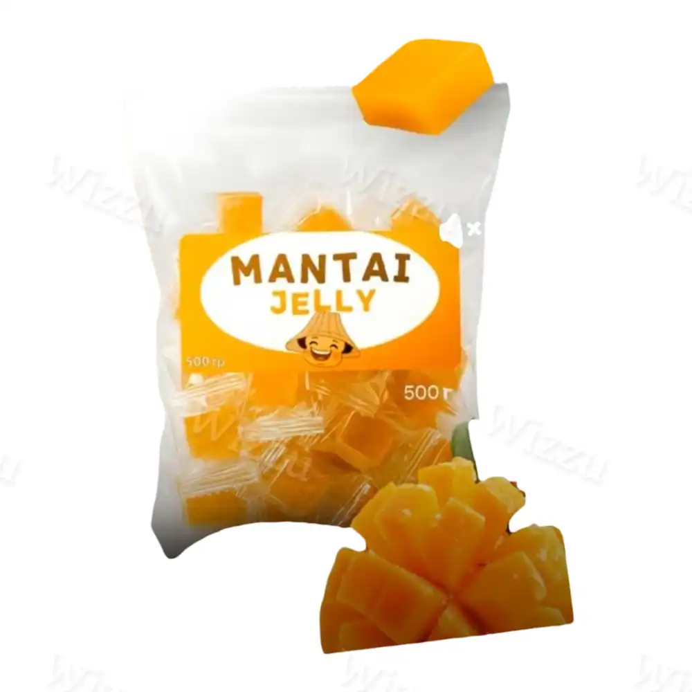 Жевательная конфета Манго-Кубик Mantai Gelly 500гр кг