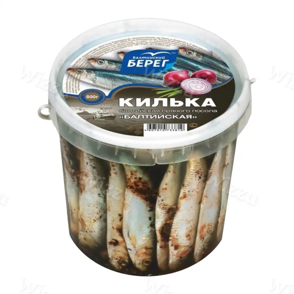 Килька Балтийская пряного посола Балтийский Берег 800гр