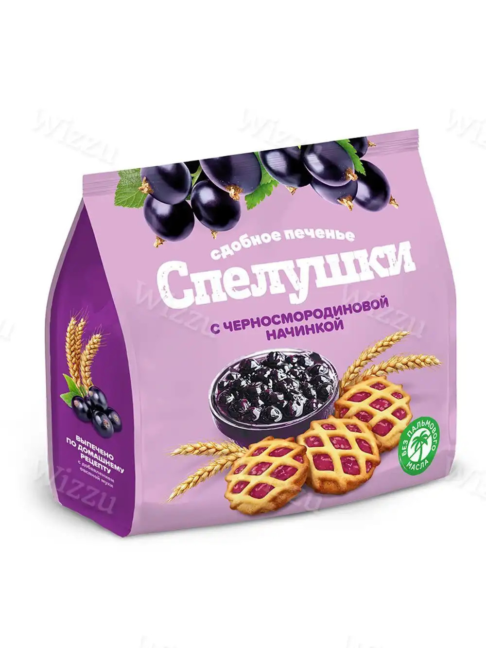 Сдобное печенье Спелушки с Черносмородиновой начинкой 350гр