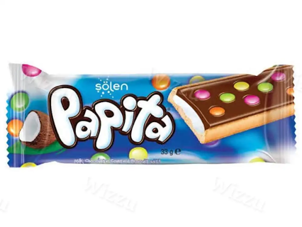 Печенье " Papita" смол. шок. с кокосом и драже *конфетами 33 гр