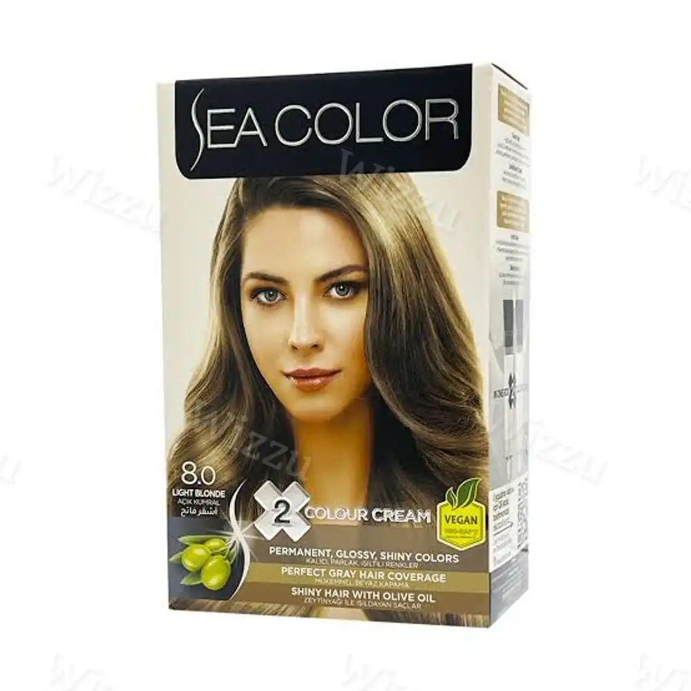 Краска для волос Sea Color Hair Dve Kit 8,0 Светло русый, шт