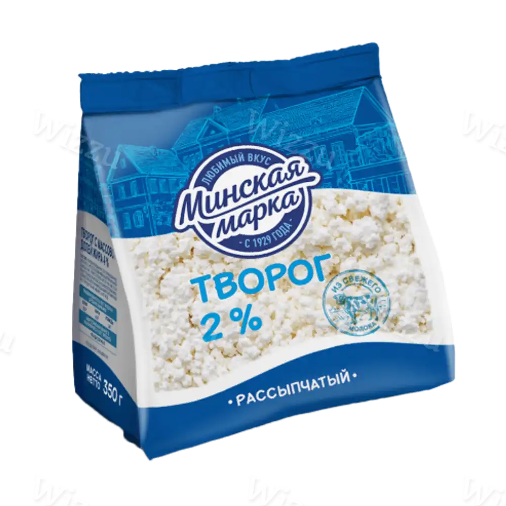 Творог рассыпчатый "Минская Марка" 2% 350г