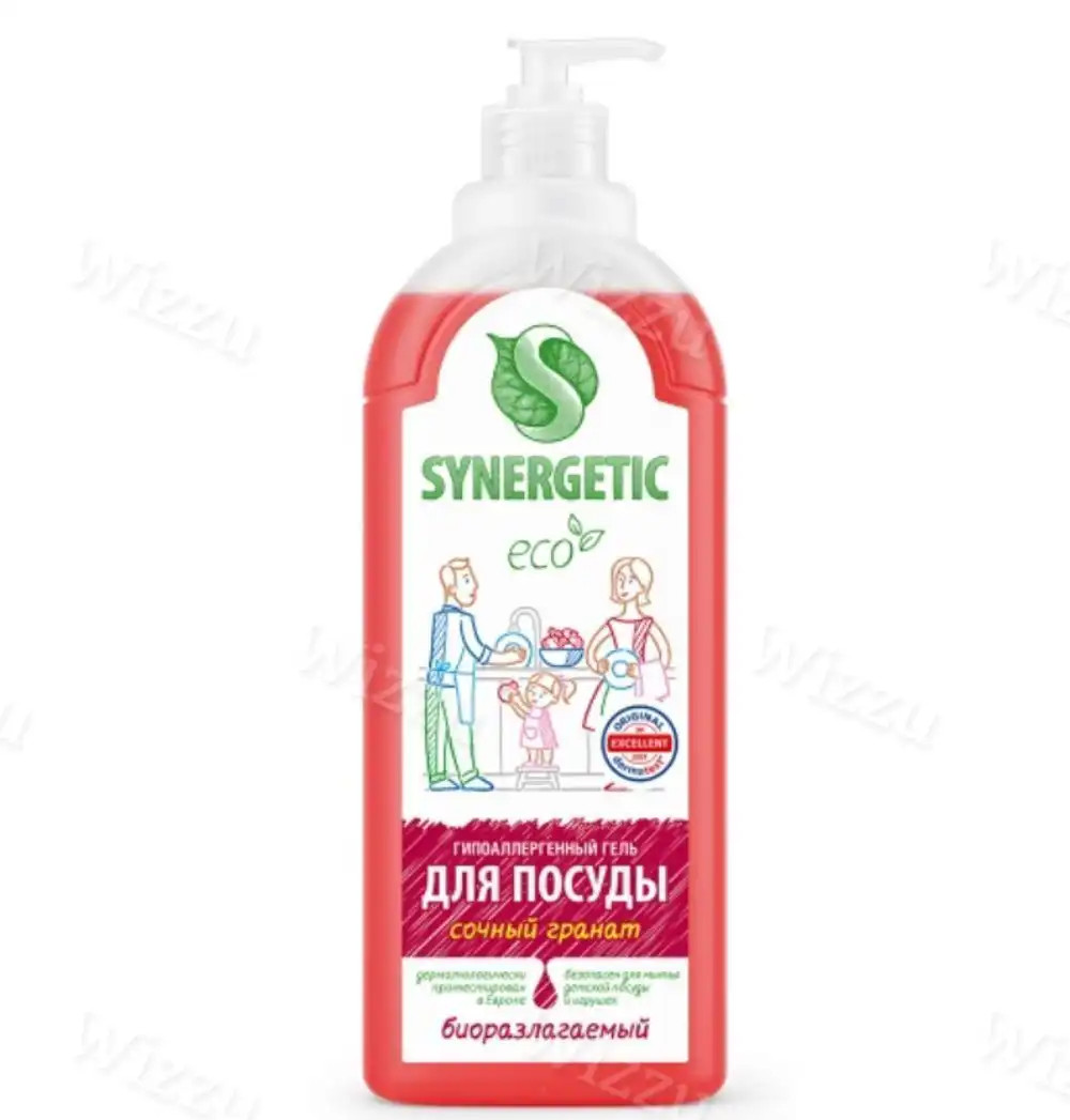 Средство Синергетик для мытья посуды Гранат 1000мл