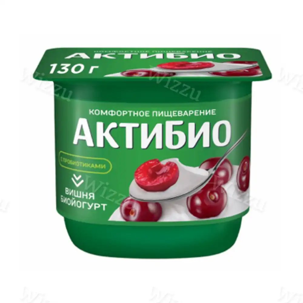 Йогурт Актибио 130г Вишня, шт