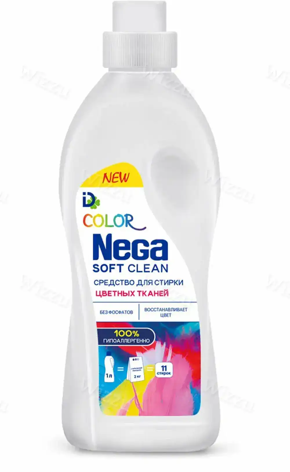 Средство для стирки цветных тканей "Soft Clean Nega" 1л