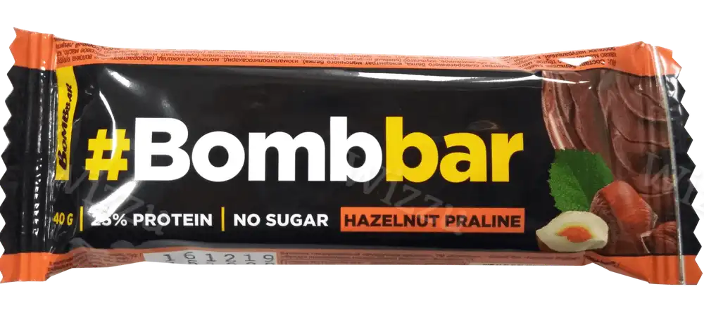 Батончик Бомббар 40г Фундучное пралине, шт