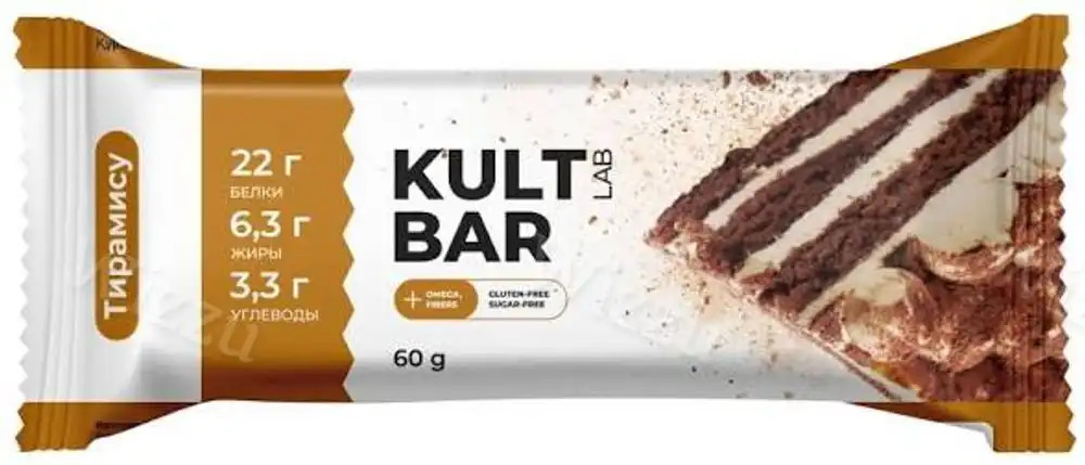 Батончик Kultlab Diet Kult Bar (Печенье и соленый арахис) 60гр