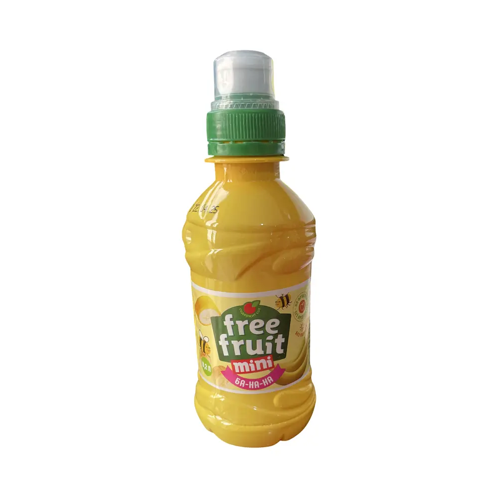 Напиток безалкогольный негазированный "Ба-на-на" ТМ Free Fruit kids", ПЭТ 0.2л