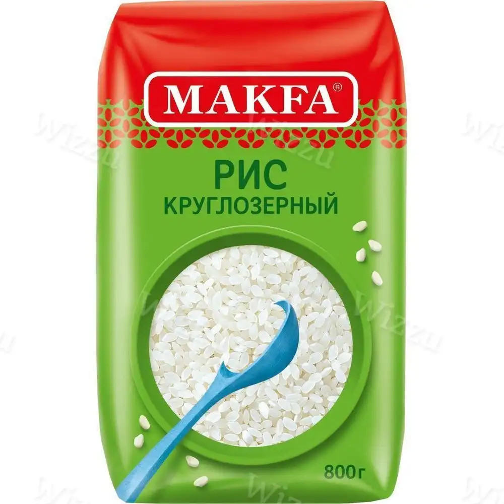 Рис Макфа шлифов круглозерный 800г, шт