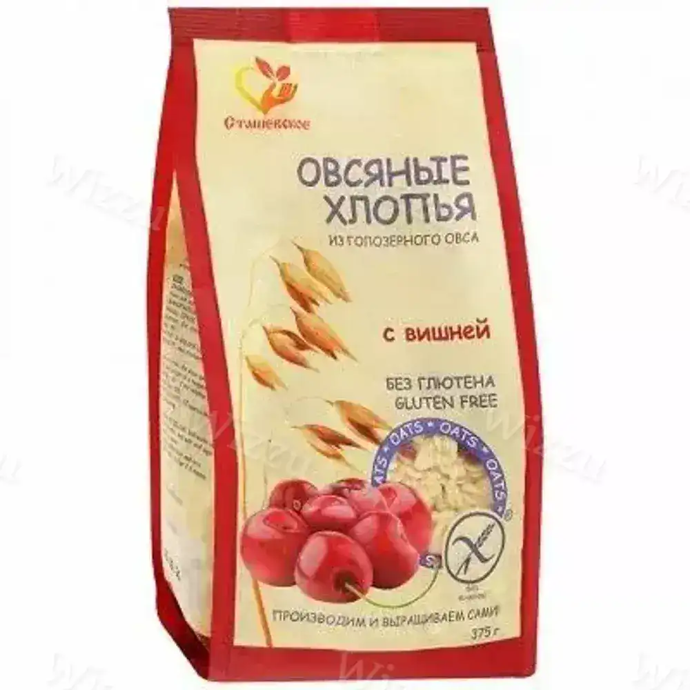 Хлопья Овсяные Без Глютена "Сташевское" С Вишней 375гр