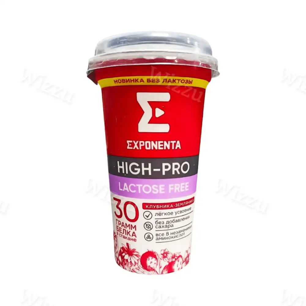 Напиток Exponenta High-pro безлактозный клубника-земляника 250гр