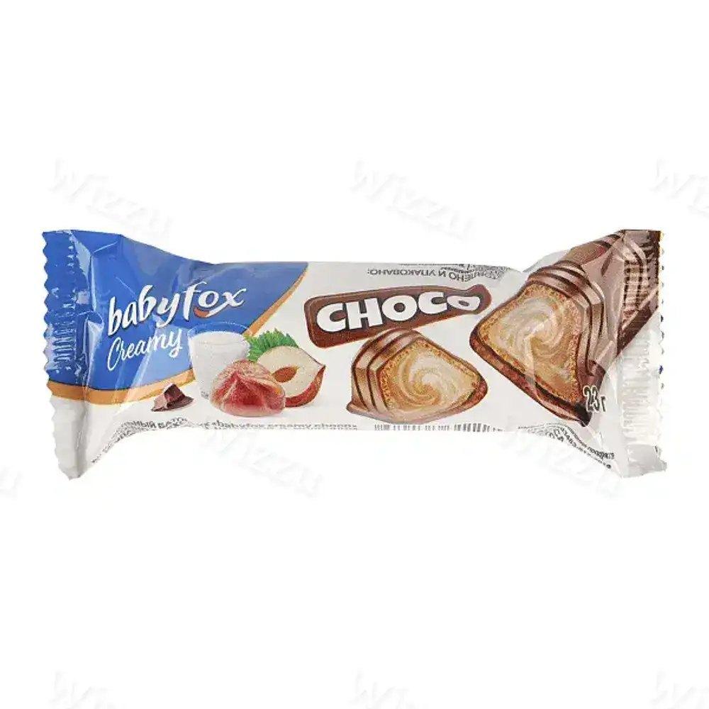 Вафельный батончик Baby Fox Creamy Choco 23г