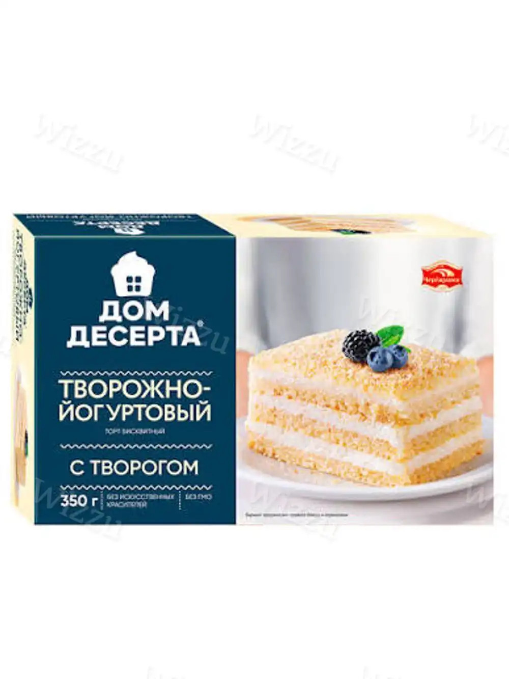 Торт Творожно-йогуртовый "Дом Десерта" с творогом 350г