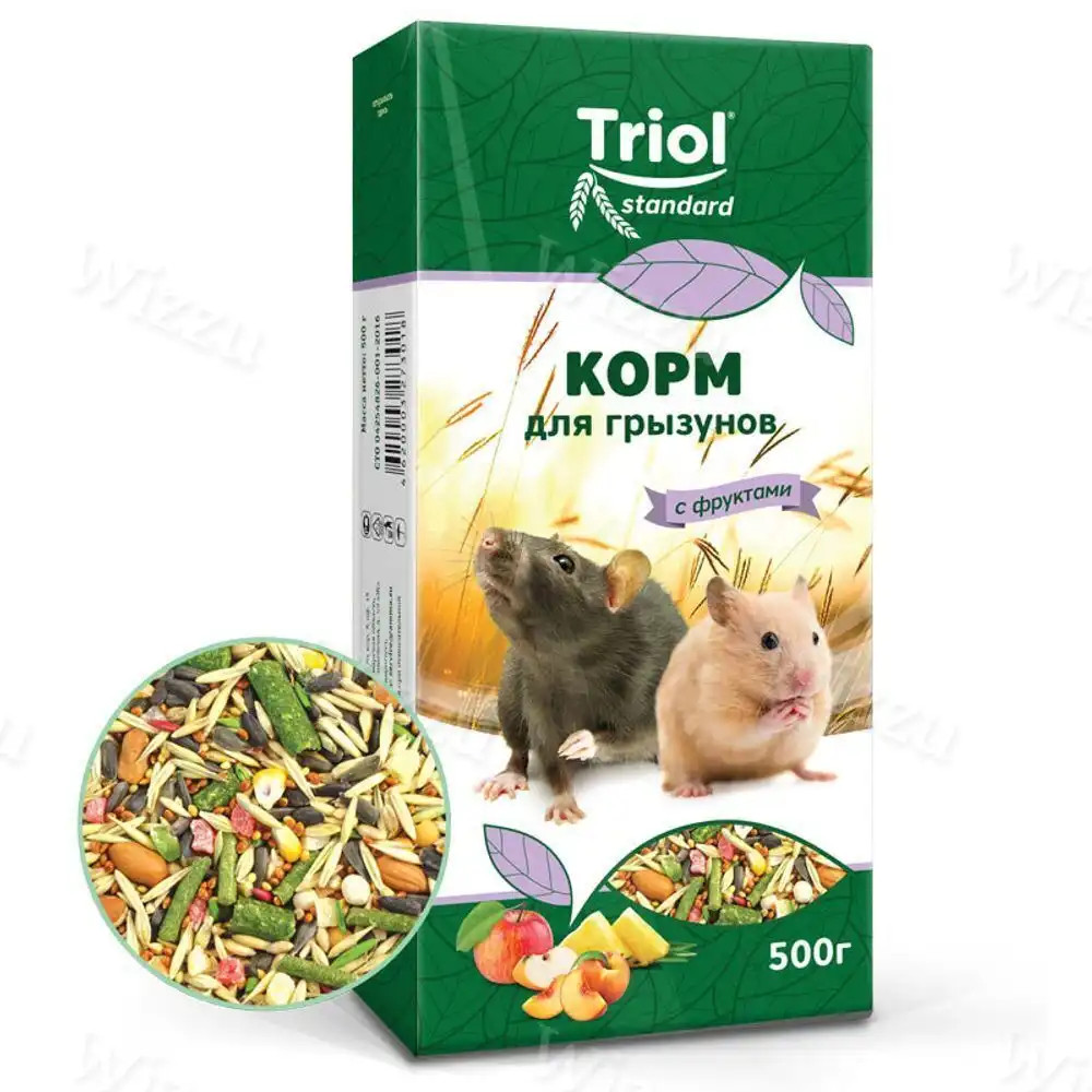 Корм для Грызунов с Фруктами Triol 500гр