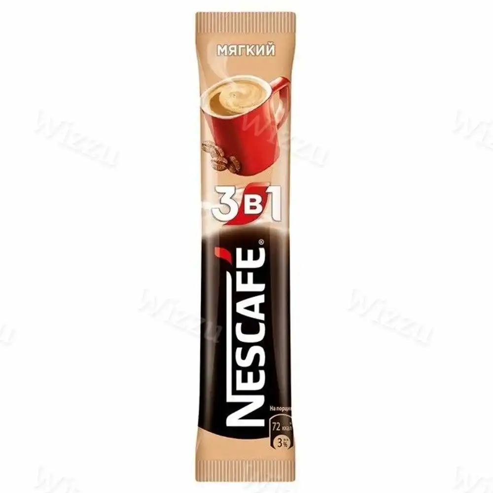 Кофе растворимый "Нескафе" 3в1 Мягкий 18г