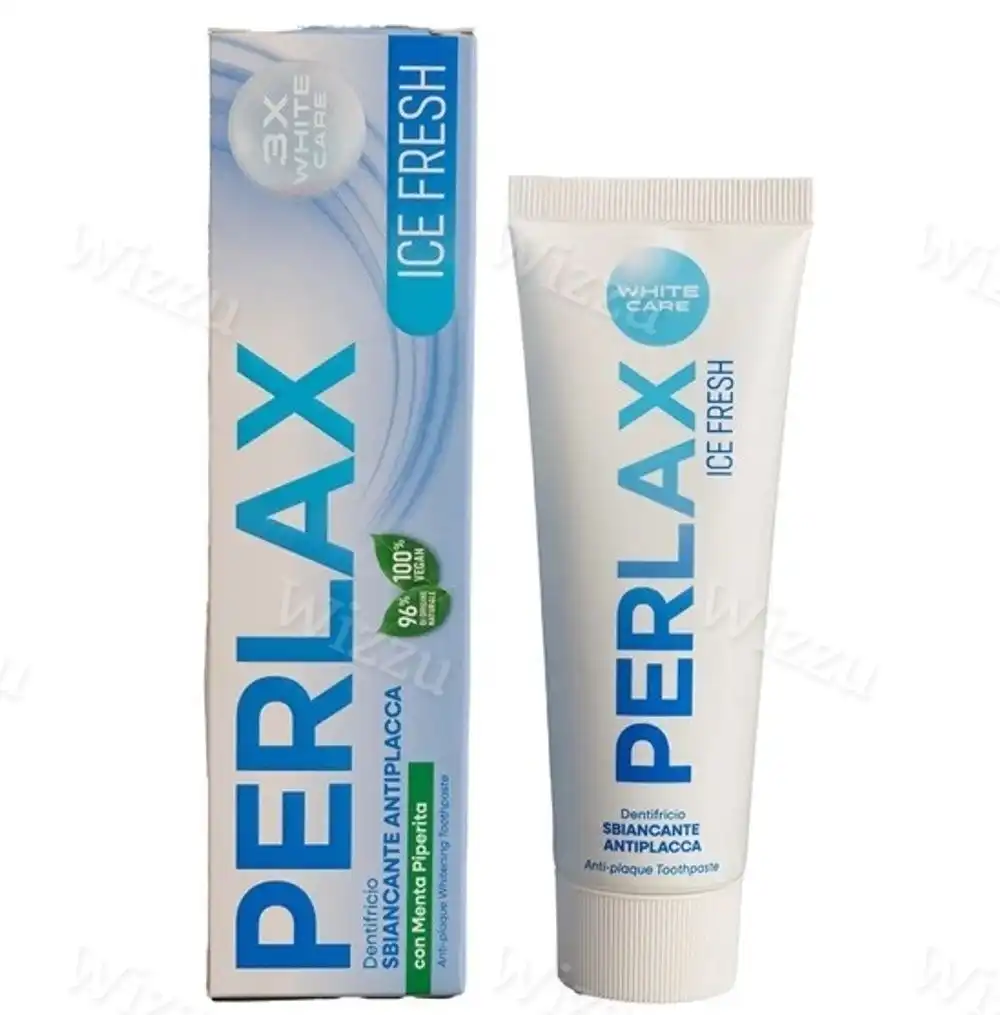 Зубная паста "Perlax" Отбеливающая от налета Ice fresh 75мл
